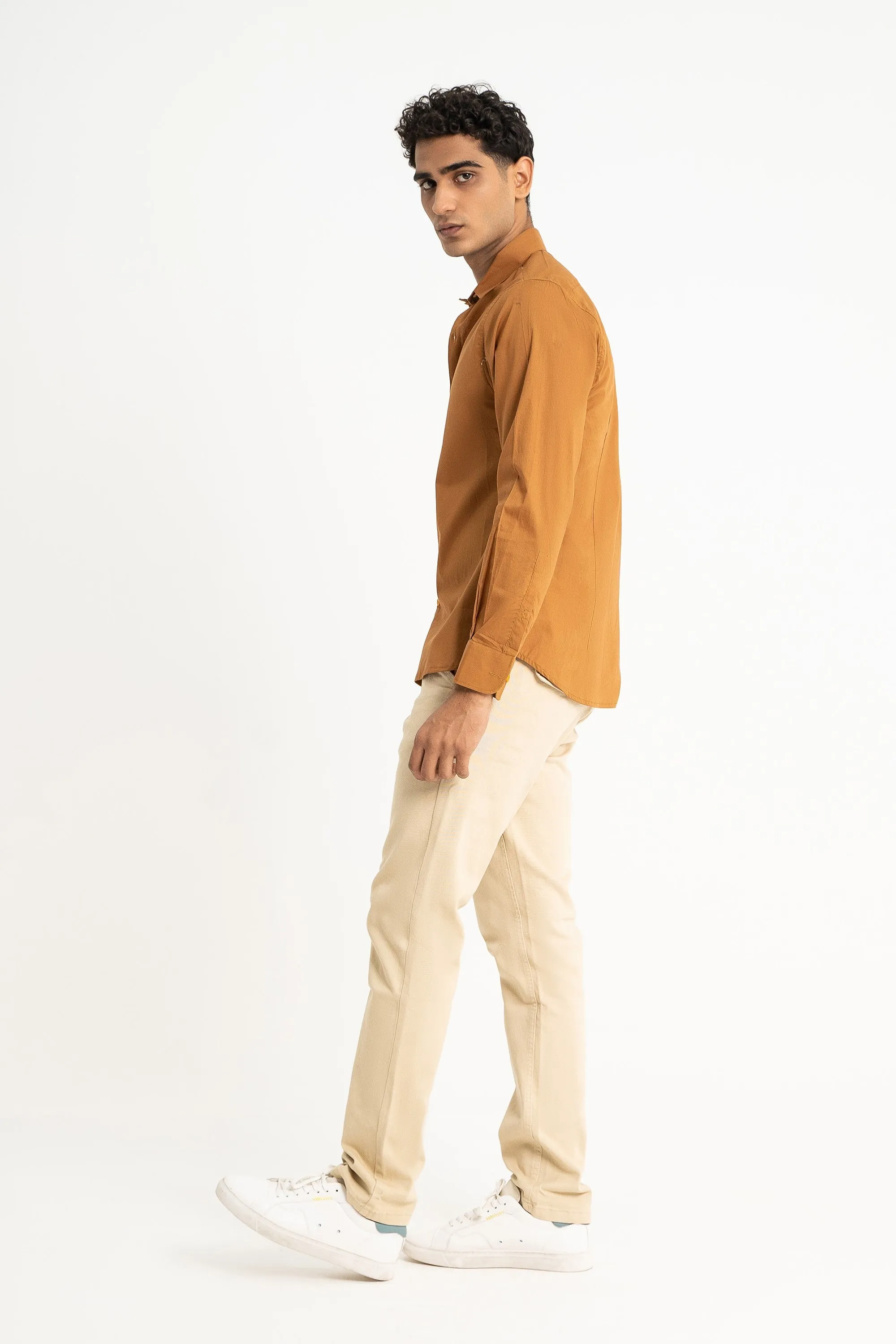 Camel Viscouse Shirt