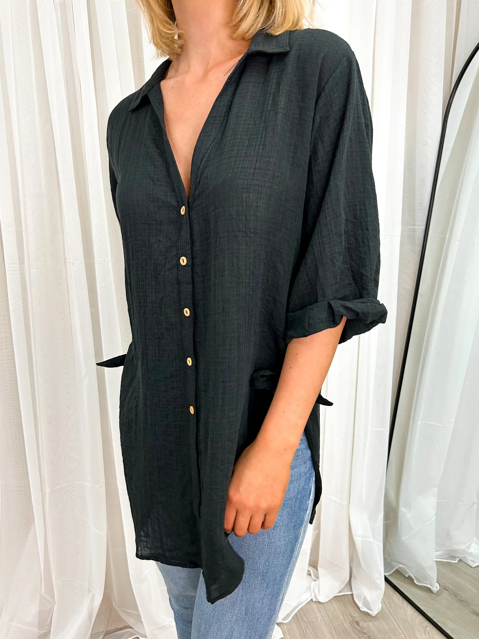 CASPER SHIRT - BLACK