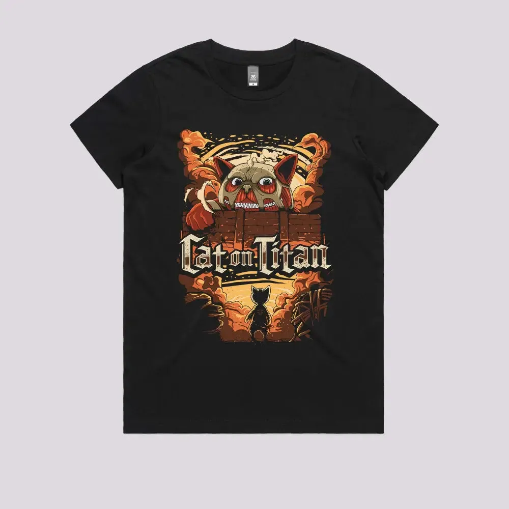 Cat On Titan T-Shirt