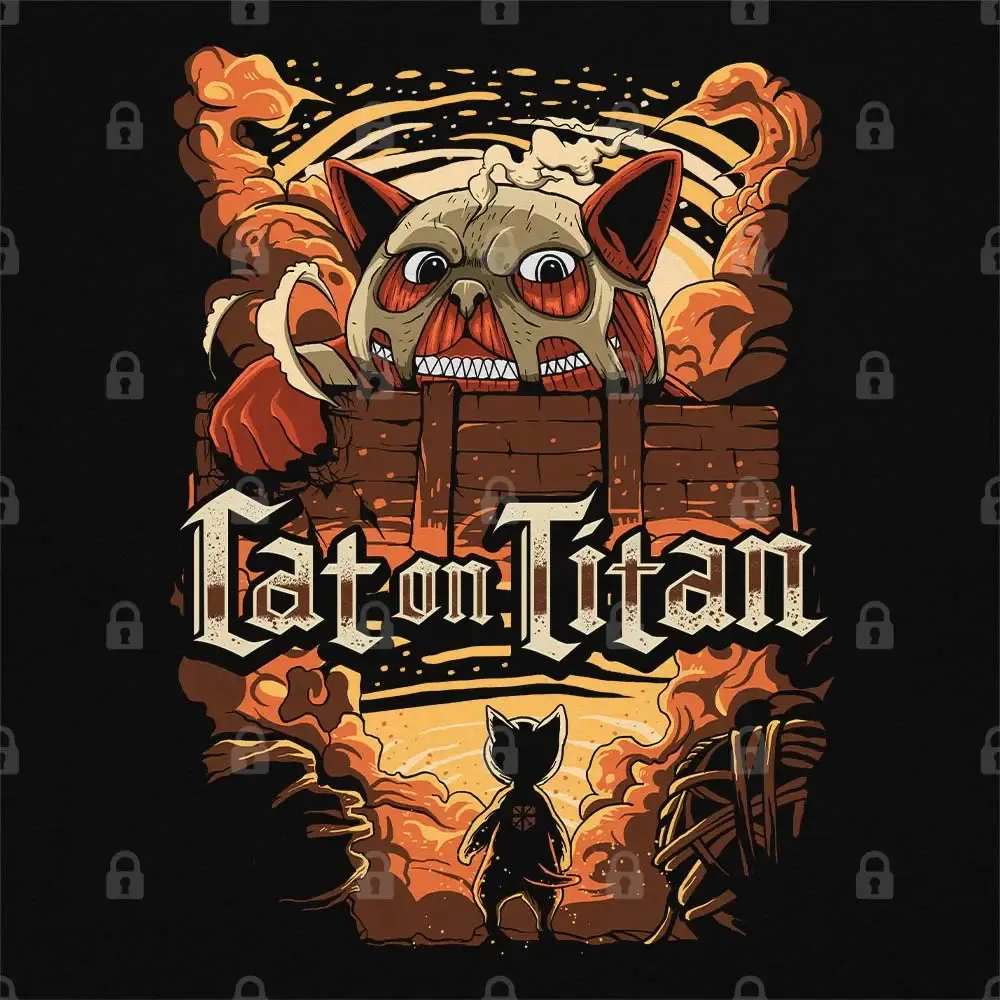 Cat On Titan T-Shirt