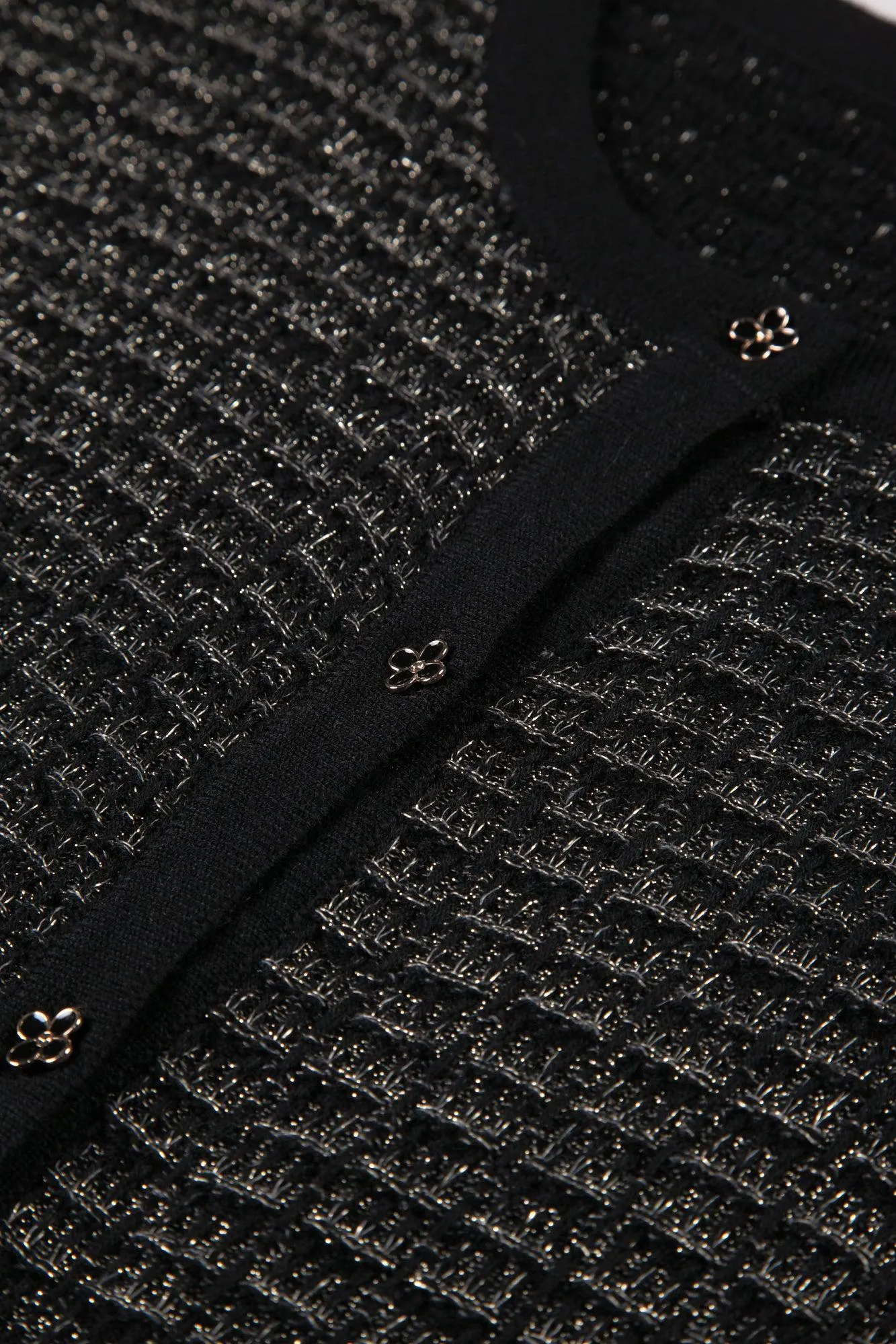 Charlee Wool Blend Cardigan - Black
