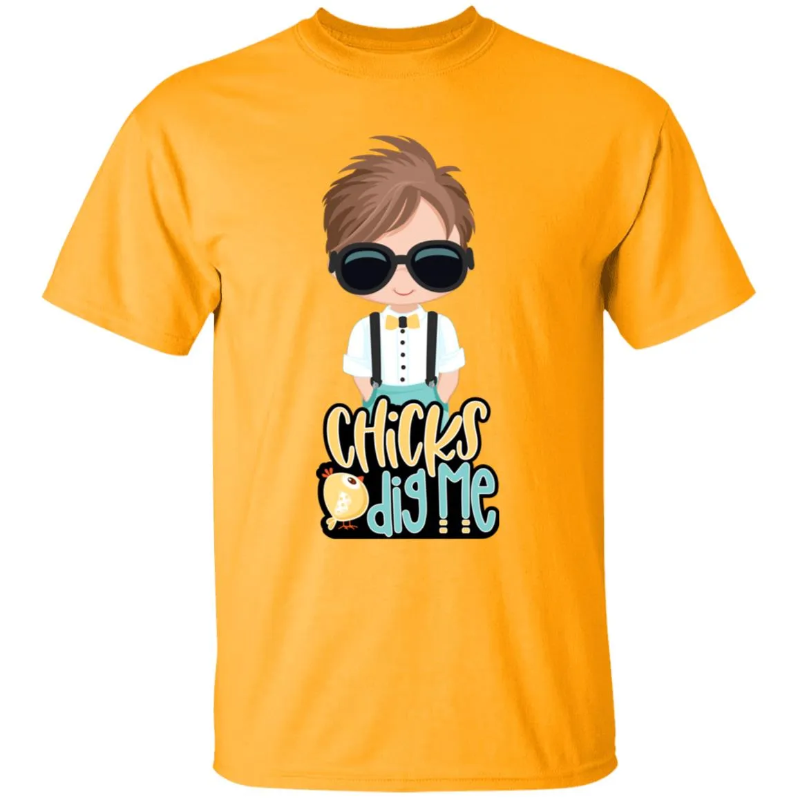 Chicks Dig Me Easter Youth 5.3 oz 100% Cotton T-Shirt