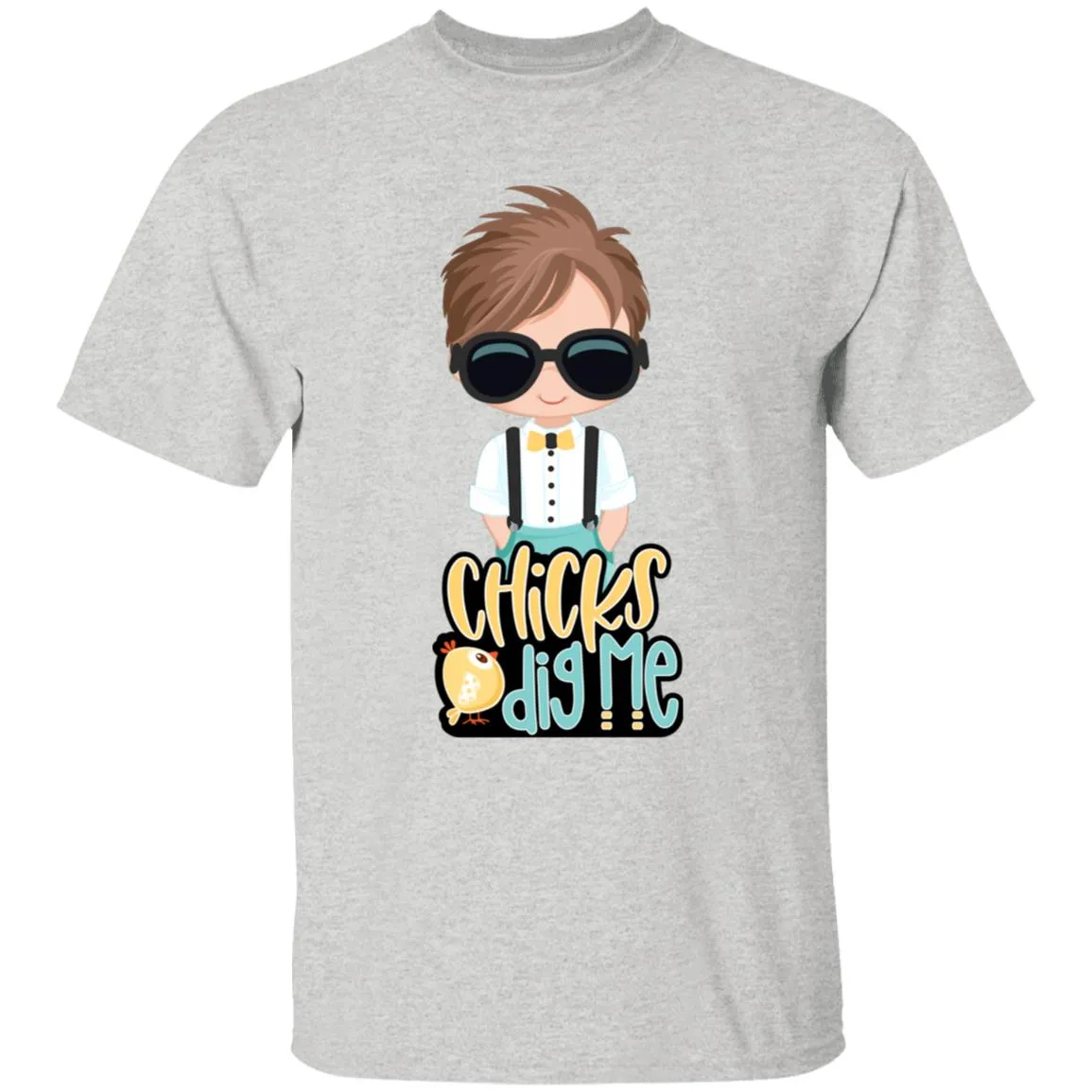 Chicks Dig Me Easter Youth 5.3 oz 100% Cotton T-Shirt