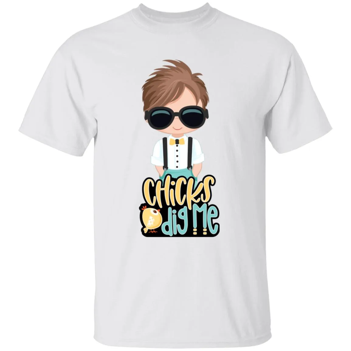 Chicks Dig Me Easter Youth 5.3 oz 100% Cotton T-Shirt