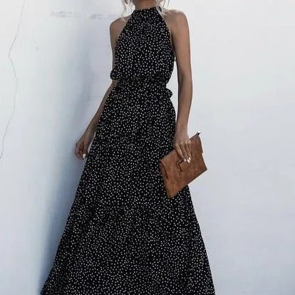 Chloe Elegant Maxi Summer Print Dress
