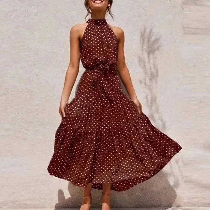 Chloe Elegant Maxi Summer Print Dress