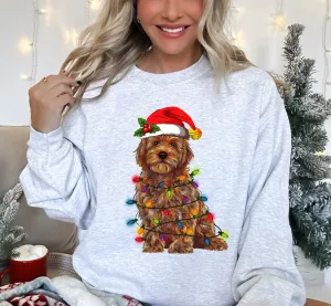 Christmas Golden Doodle Sweatshirt Gift for Dog Mom