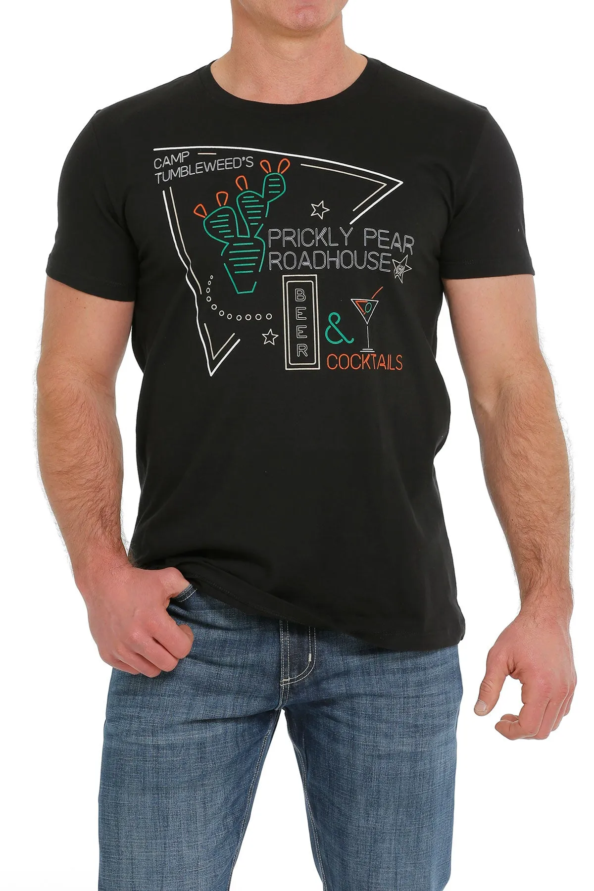 Cinch Black Tee Mens