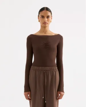Clement LS Top Chestnut
