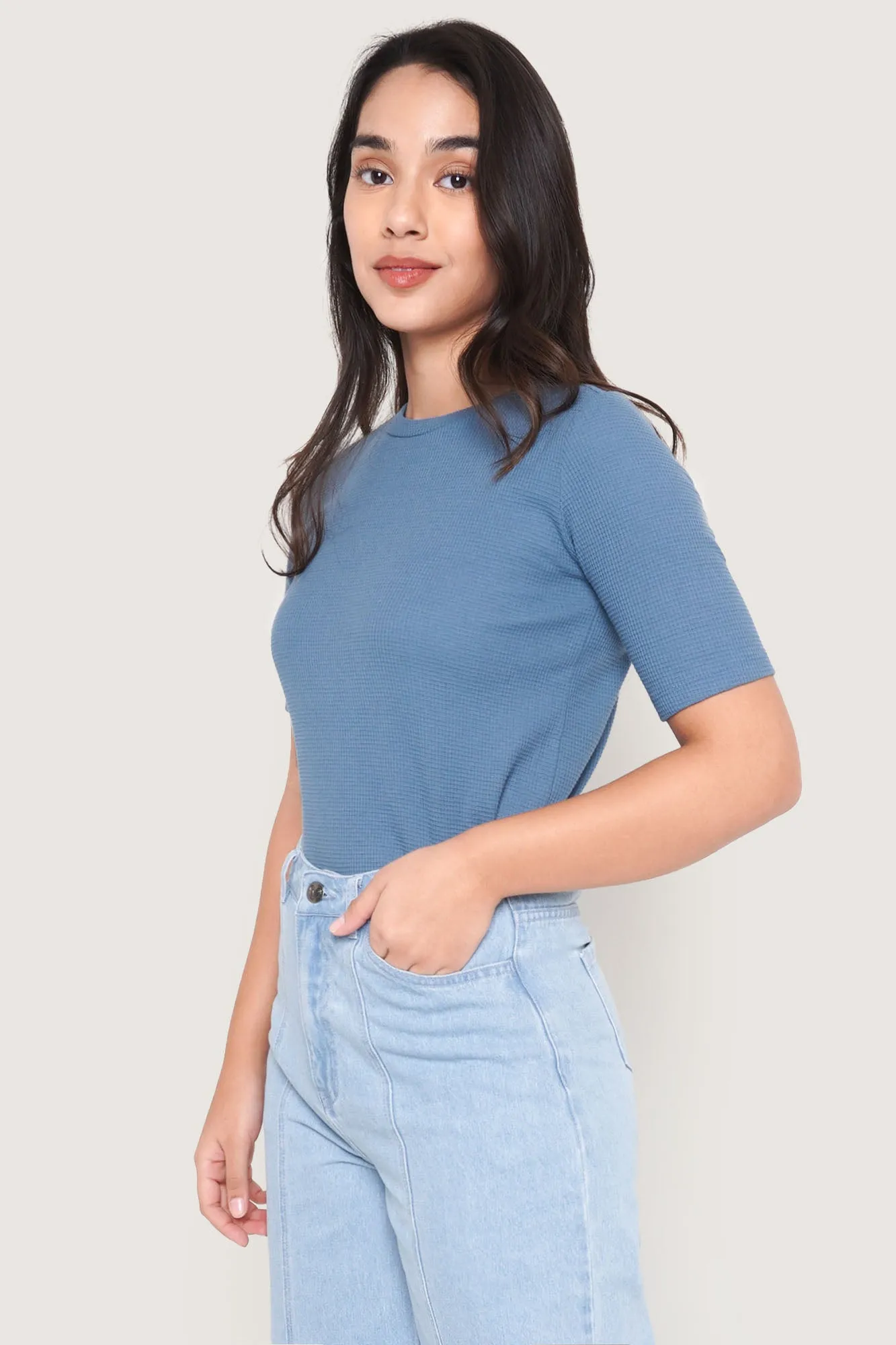 Closet Staples Slim Fit Textured Tee