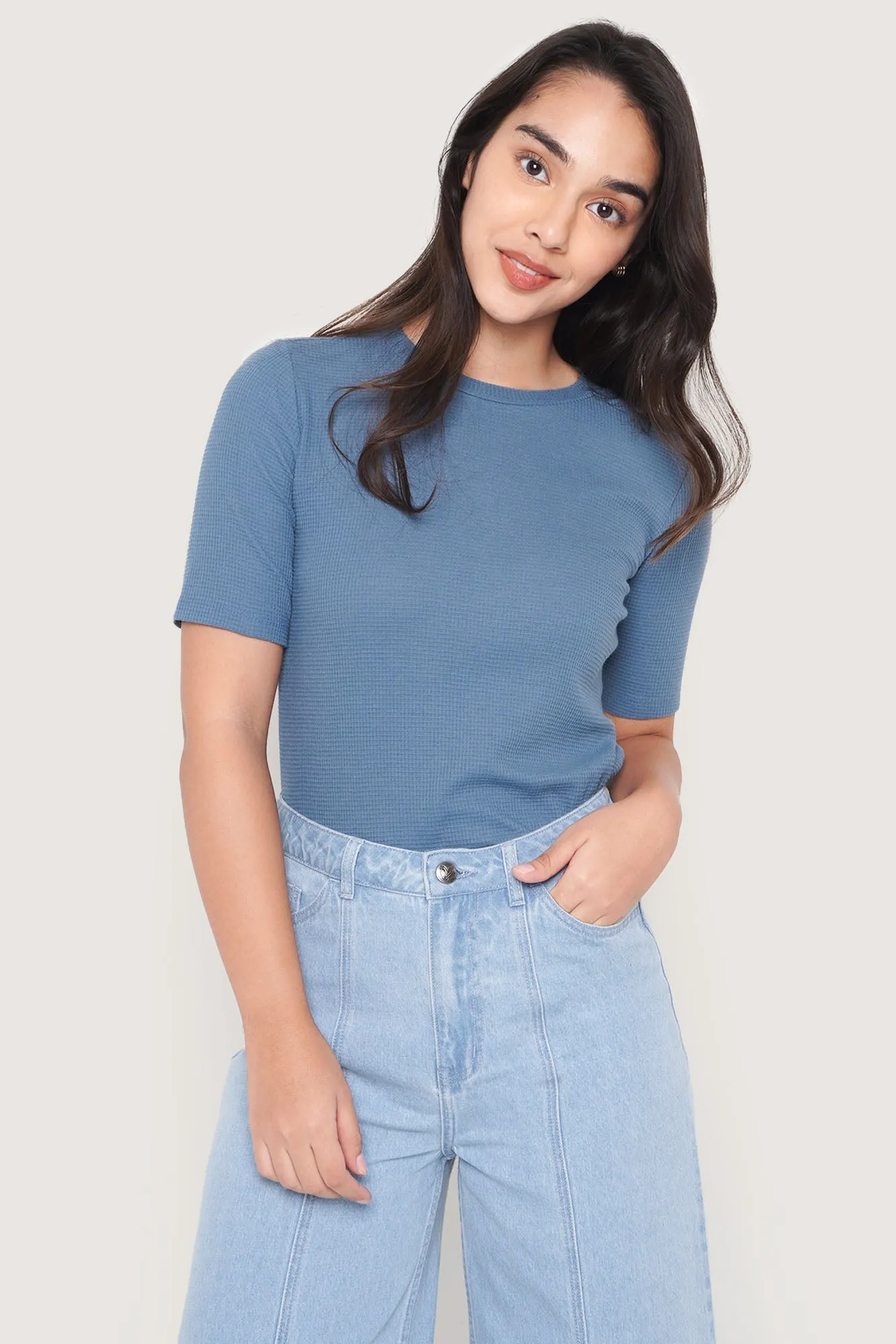 Closet Staples Slim Fit Textured Tee