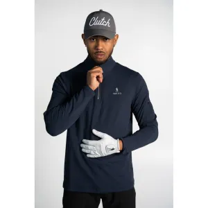 Clutch & Co 1/4 Zip Performance Top - Navy
