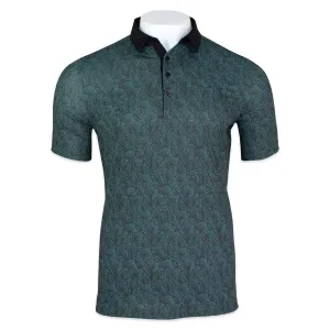 'Coastal Garden' Four Button Golf Shirt