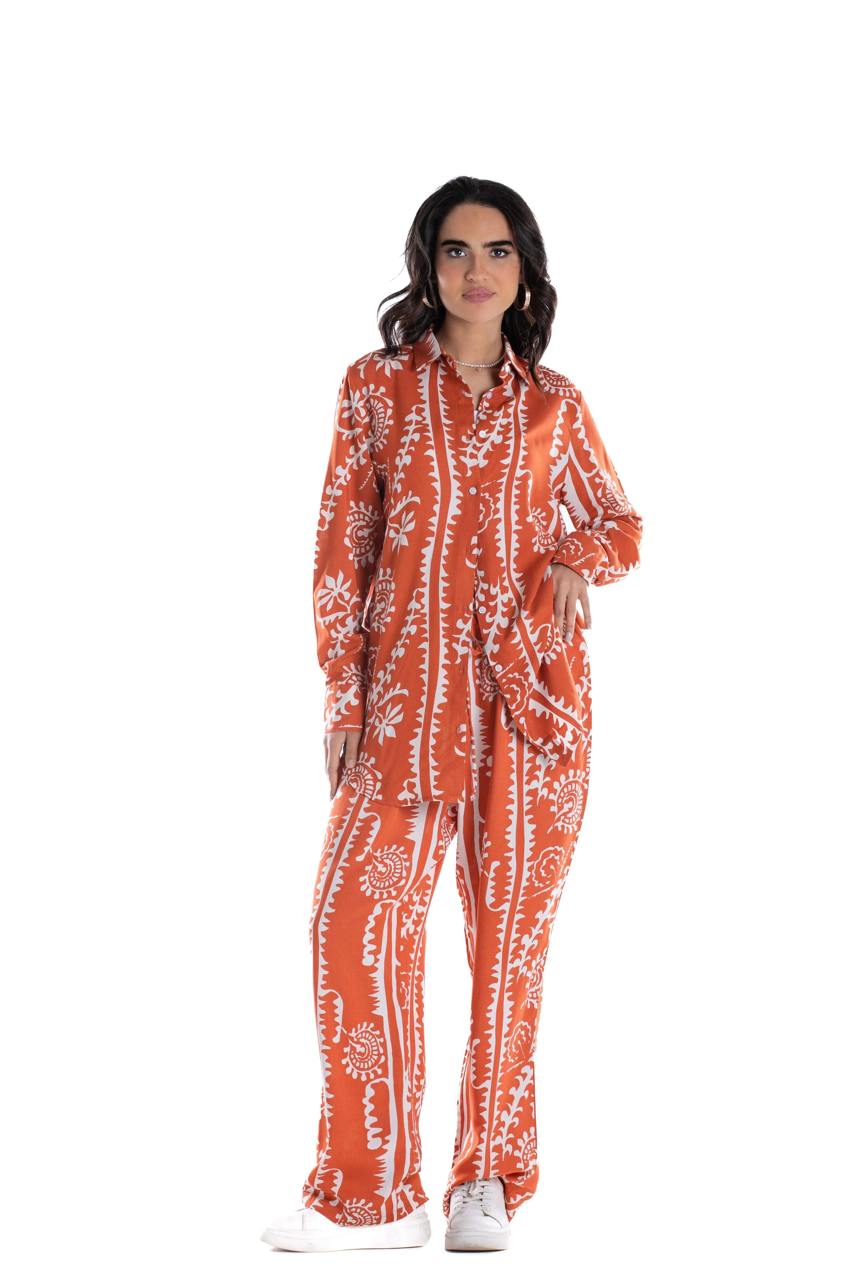 Collared Neck Lounge Shirt