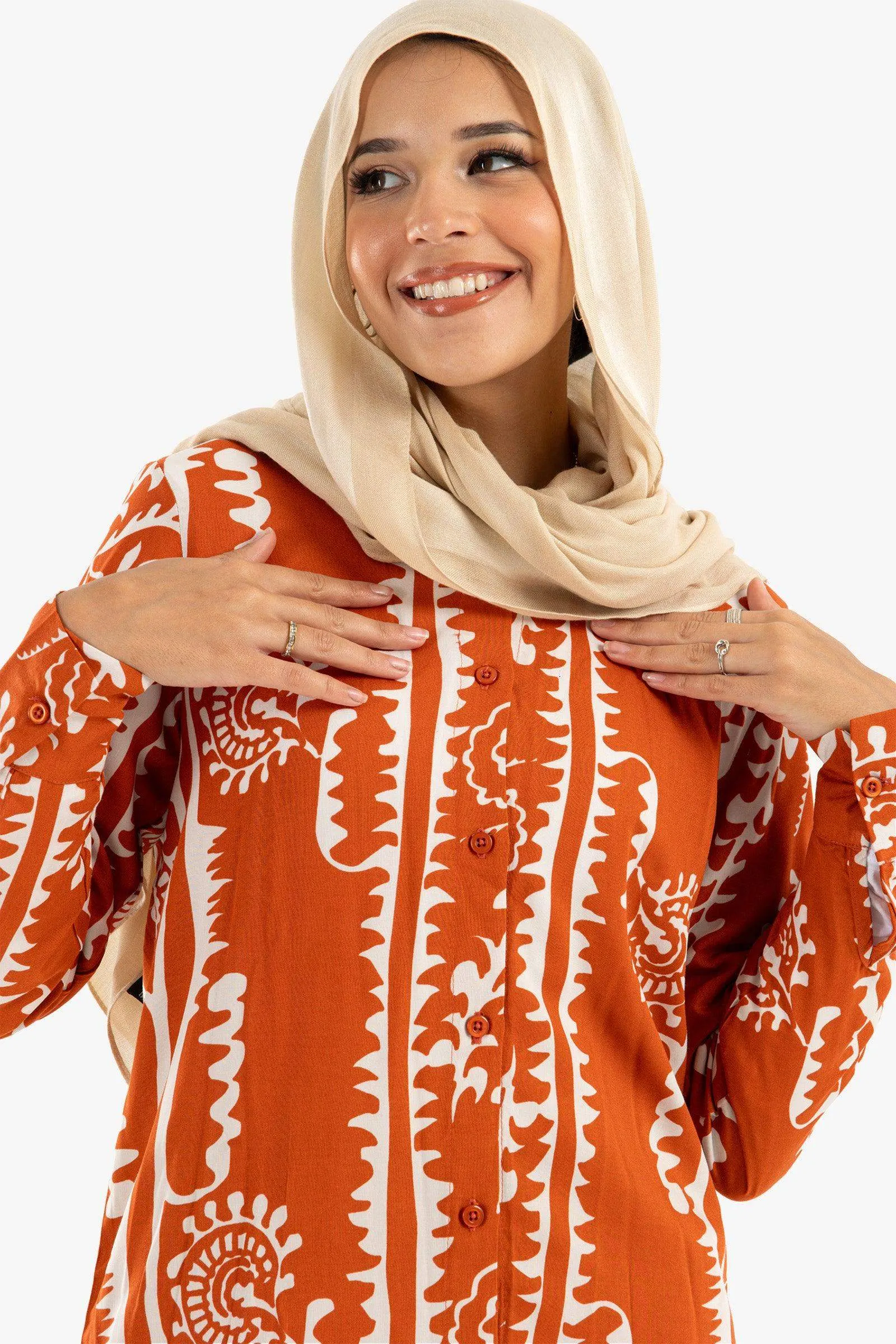 Collared Neck Lounge Shirt