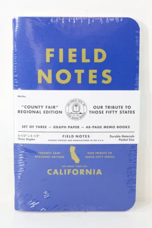 County Fair Notebook 3 Pack CA