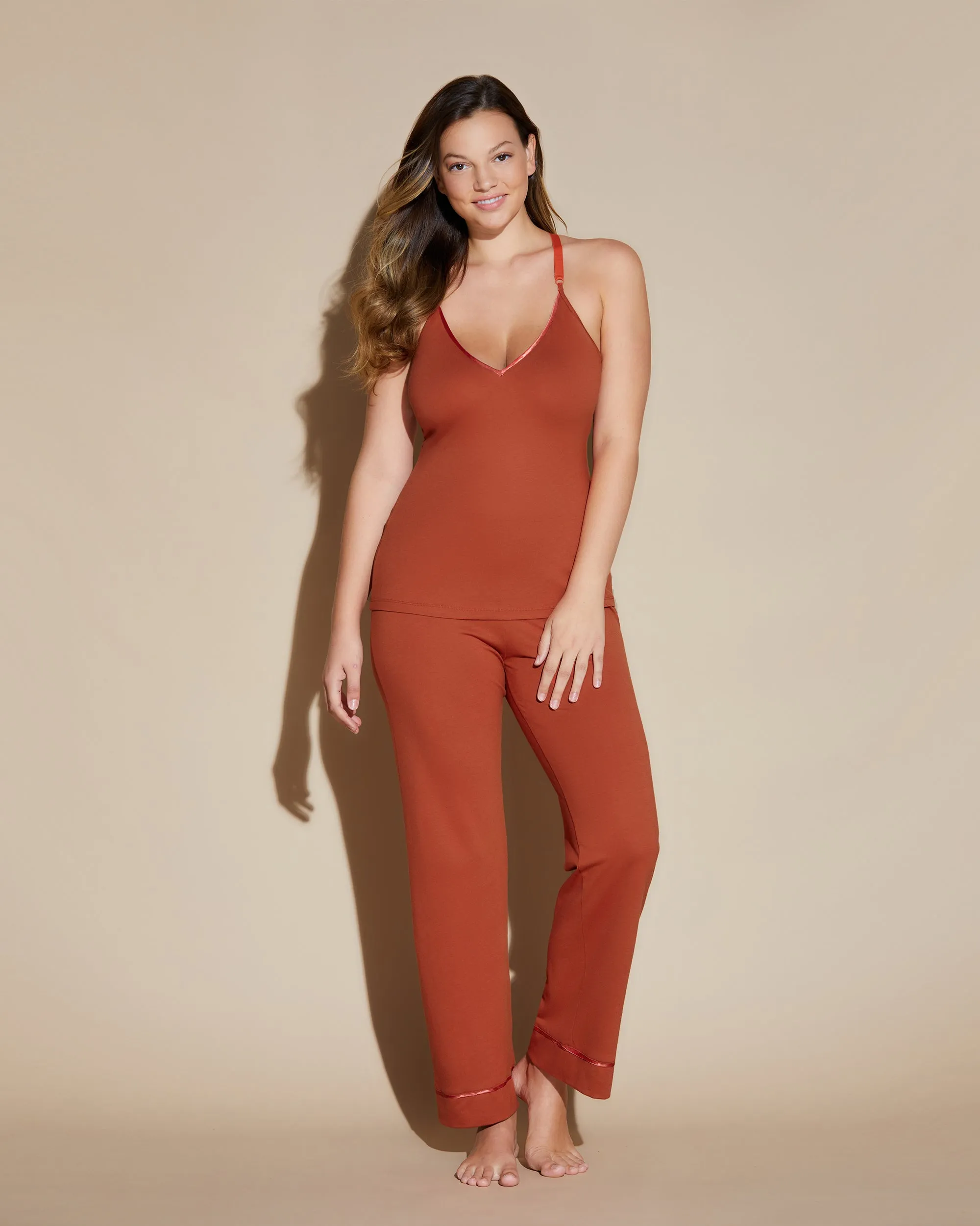 Curvy 3-Teiliges Pyjama-Set Mit Bademantel