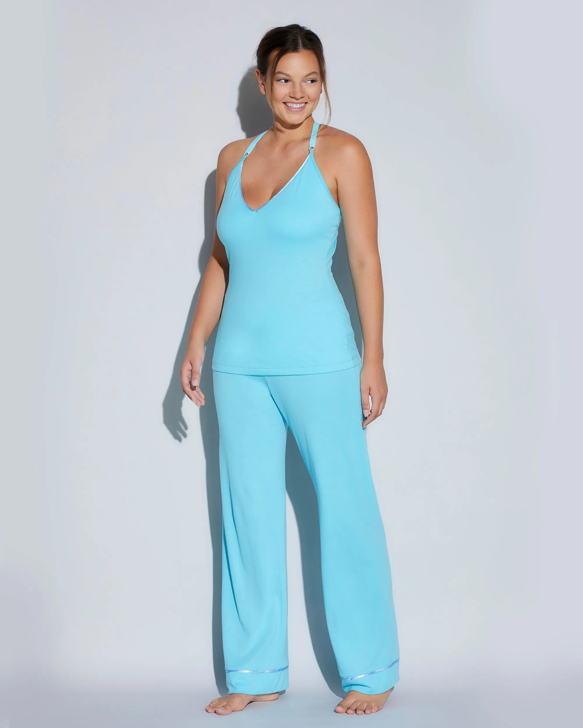 Curvy 3-Teiliges Pyjama-Set Mit Bademantel