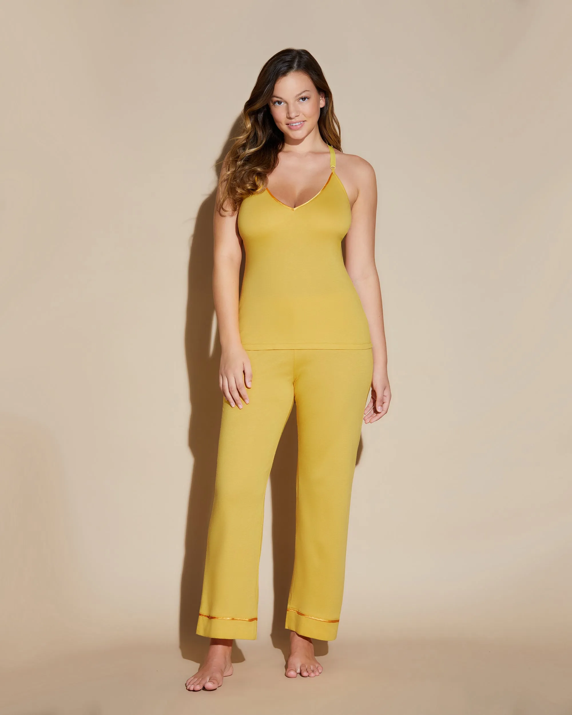 Curvy 3-Teiliges Pyjama-Set Mit Bademantel