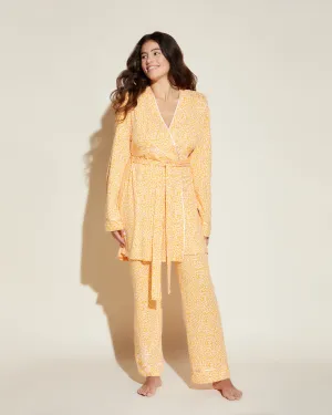 Curvy Cami, Pant & Robe Pajama Set