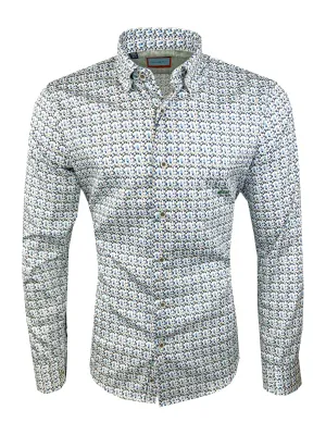 Dario Beltran Mens Long Sleeve Shirt Coronil Blue/Green