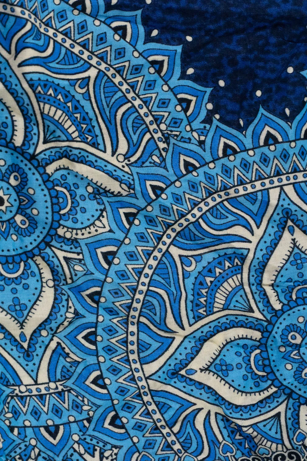 Dark Blue Goddess Mandala Harem Pants