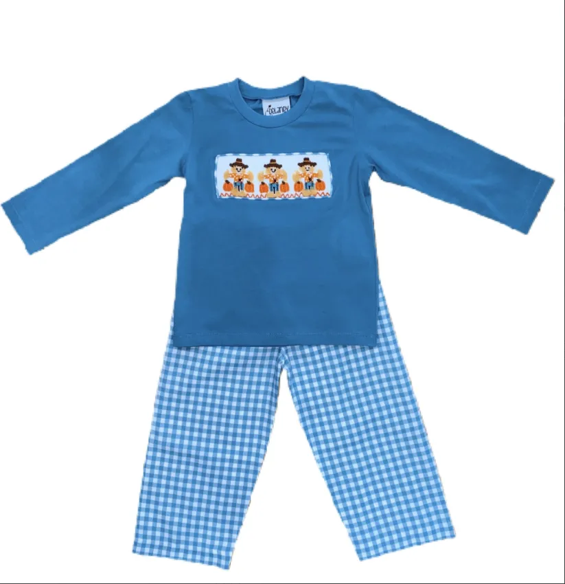 Delaney Smocked Scarecrow Pant Set