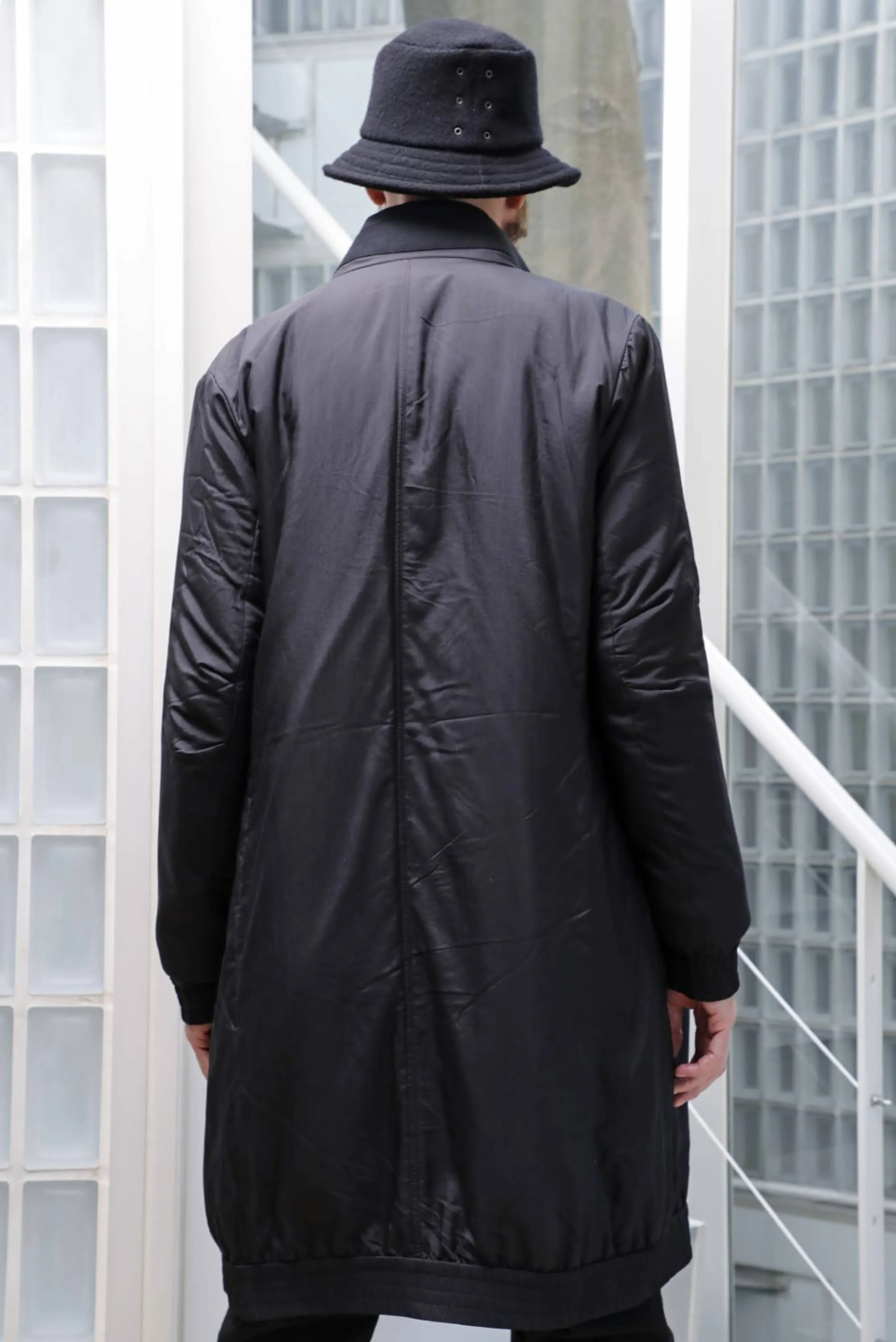 Devoa Long Nylon Coat