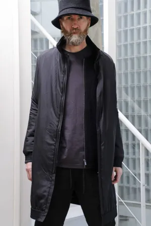 Devoa Long Nylon Coat