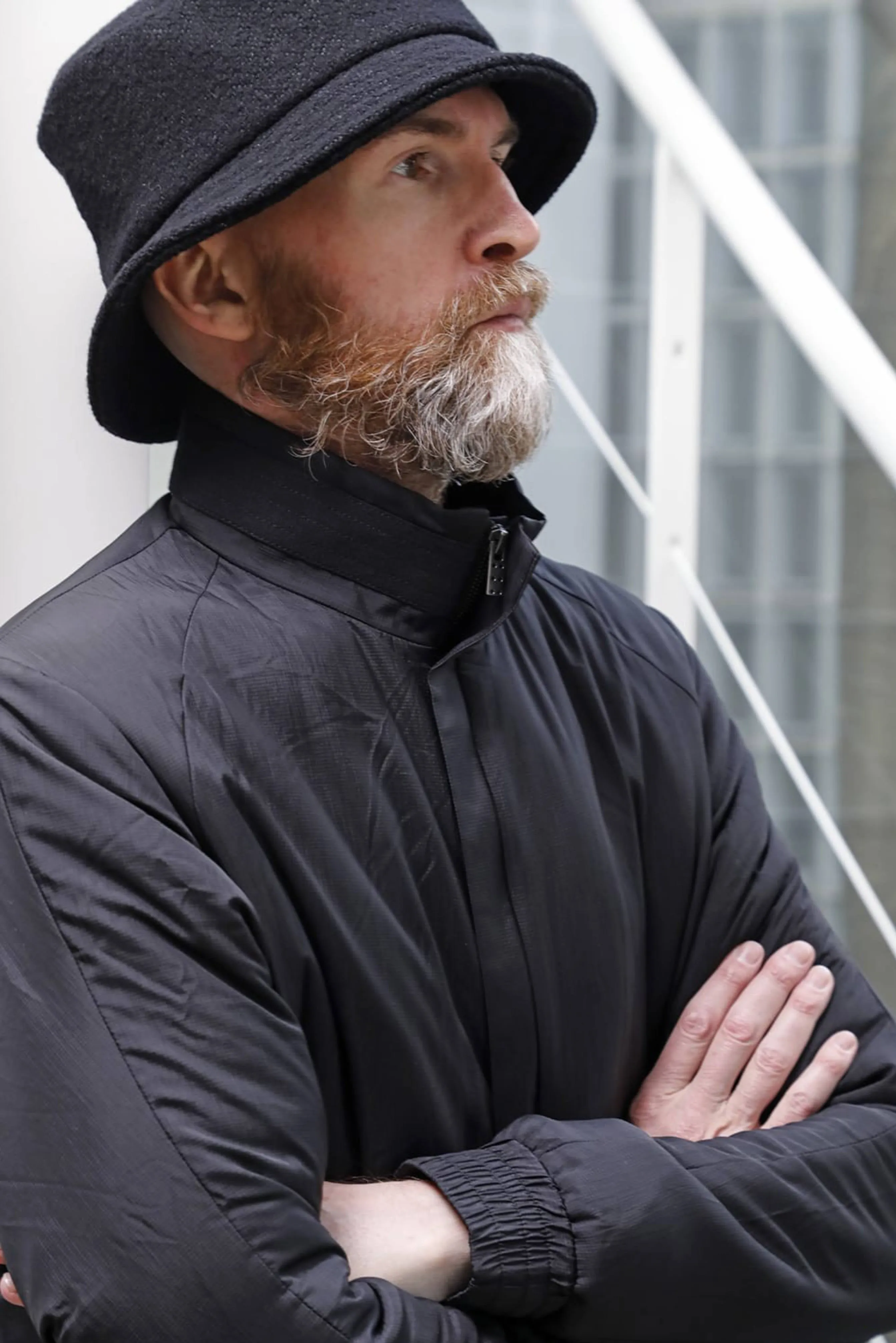 Devoa Long Nylon Coat