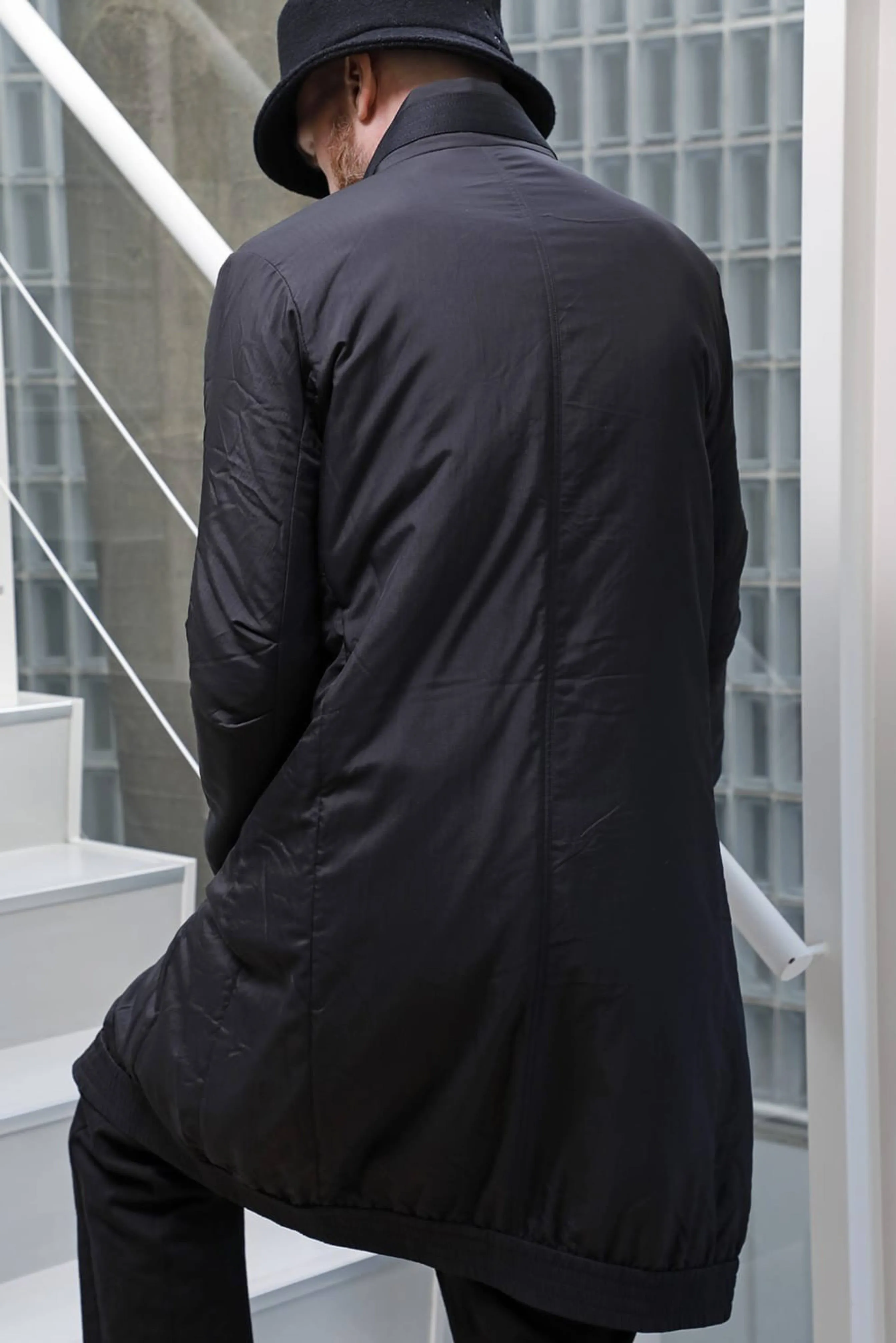 Devoa Long Nylon Coat