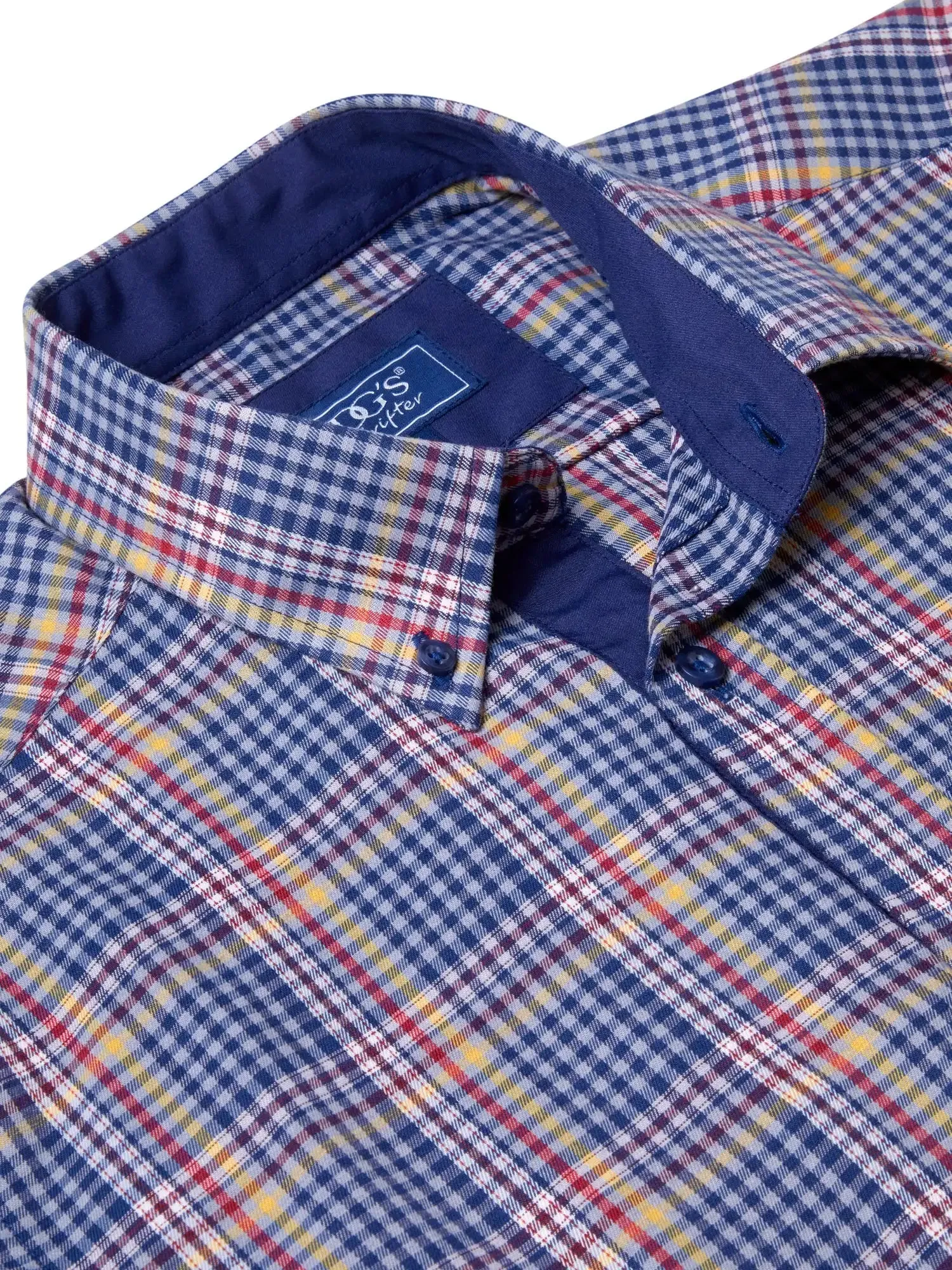 DG's Drifter LS Check Shirt 14667/28 Navy Multi