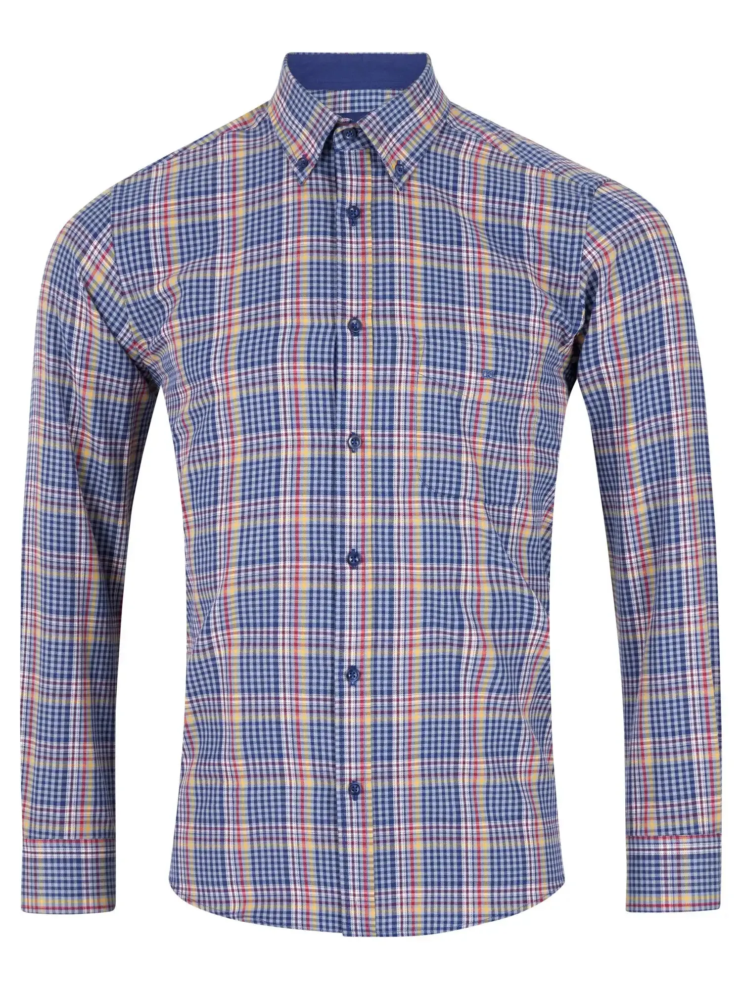 DG's Drifter LS Check Shirt 14667/28 Navy Multi
