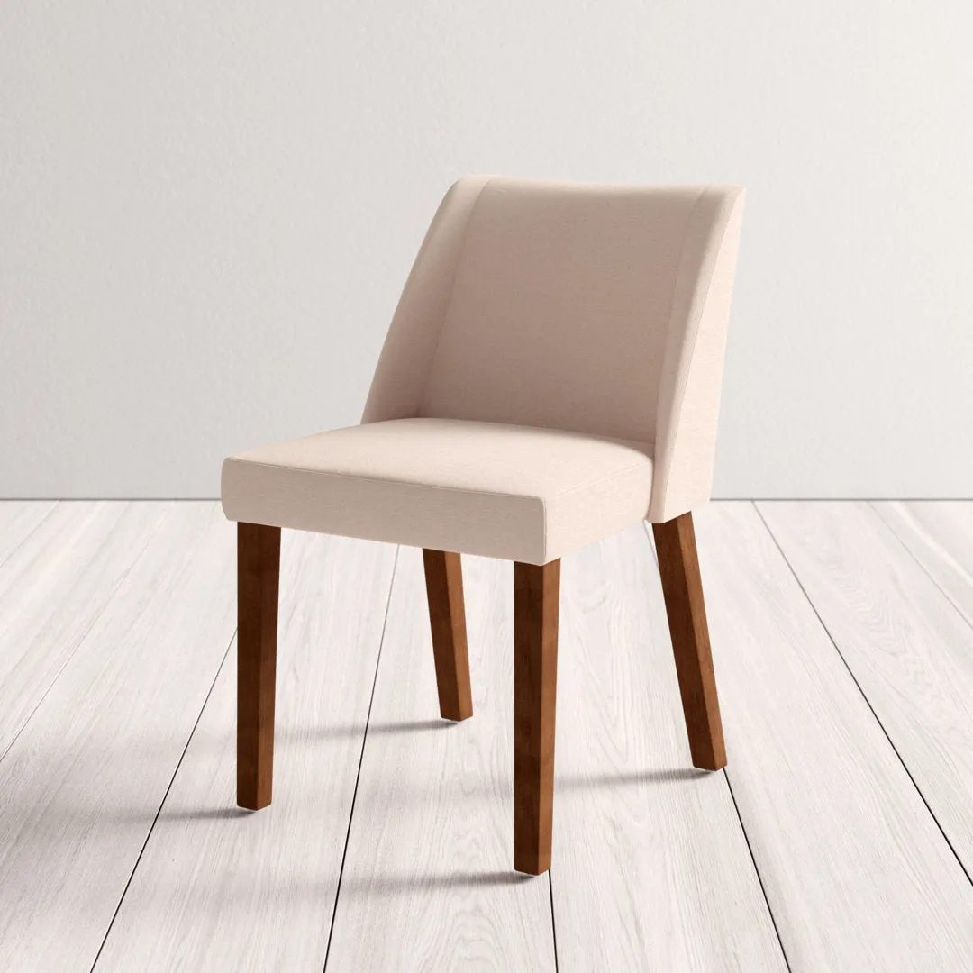 Didmarton Linen Side Chair (Set of 2) Zipcode Design™ Upholstery Color: Light Tan Linen