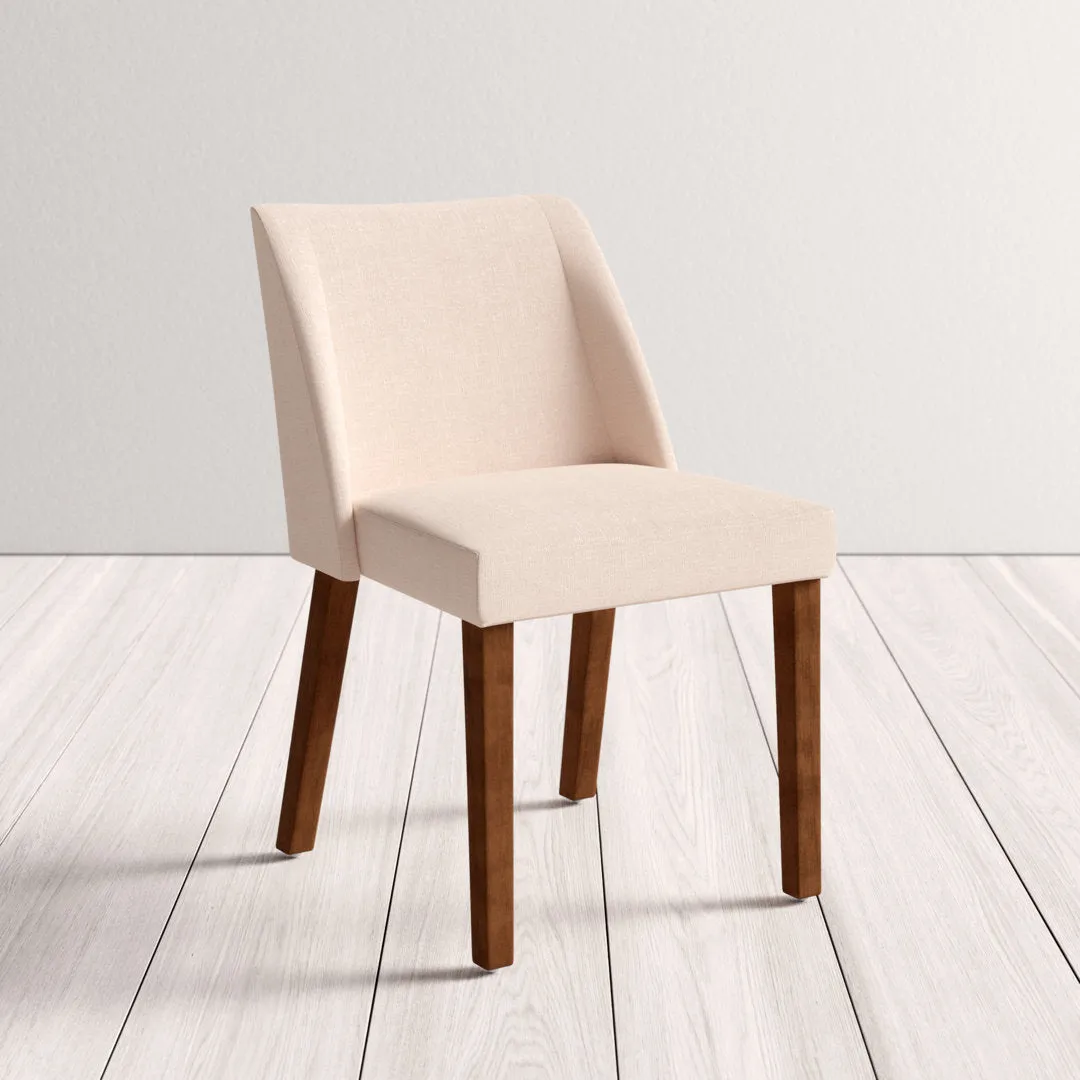 Didmarton Linen Side Chair (Set of 2) Zipcode Design™ Upholstery Color: Light Tan Linen