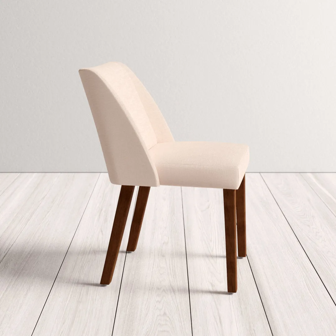 Didmarton Linen Side Chair (Set of 2) Zipcode Design™ Upholstery Color: Light Tan Linen