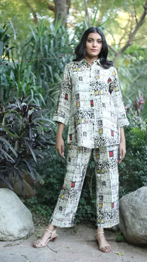 Digital Print Lounge Pants -231031