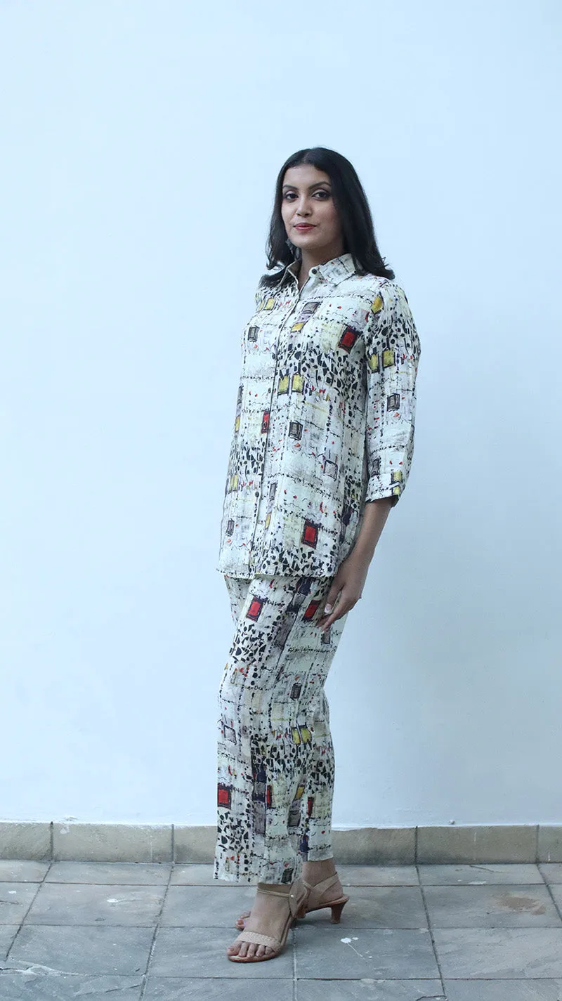Digital Print Lounge Pants -231031