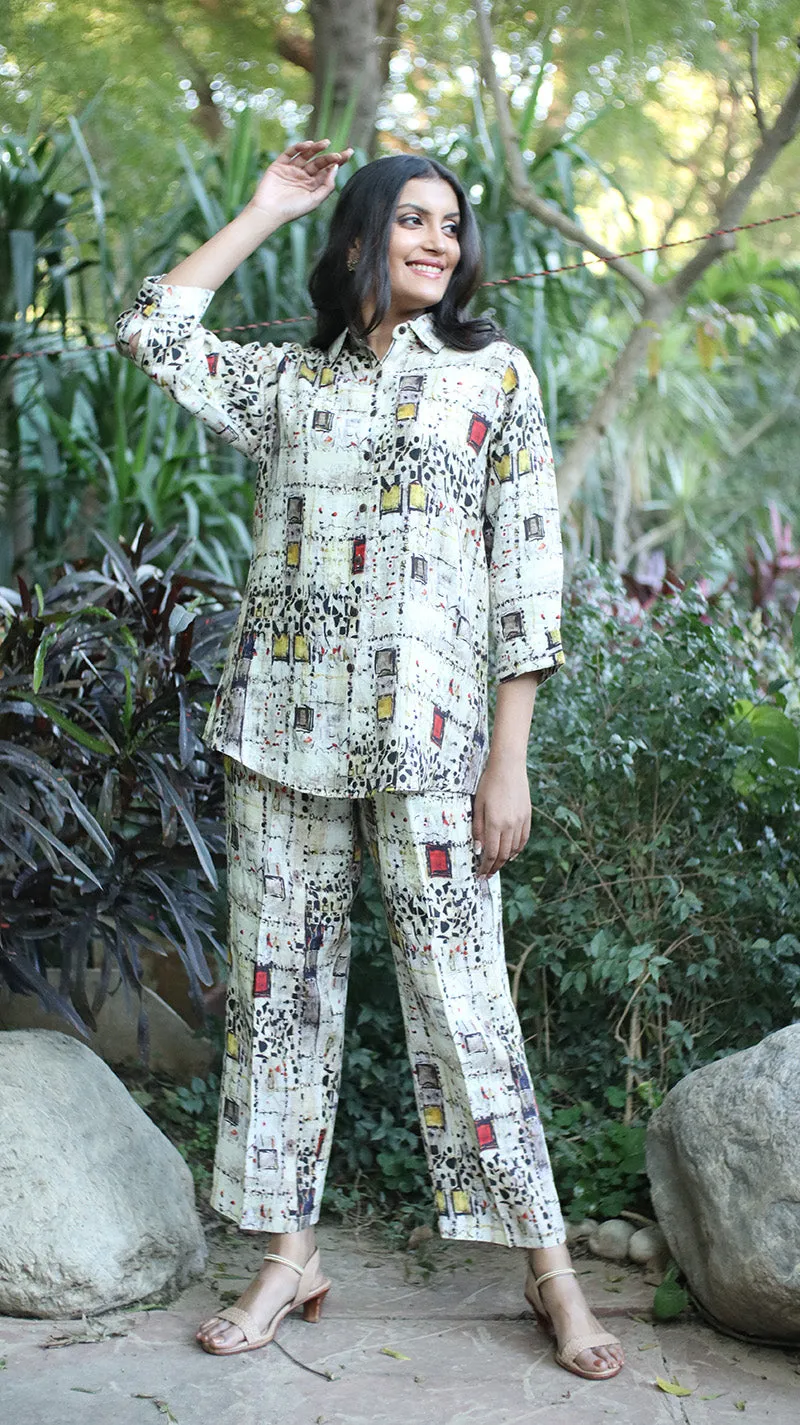 Digital Print Lounge Pants -231031