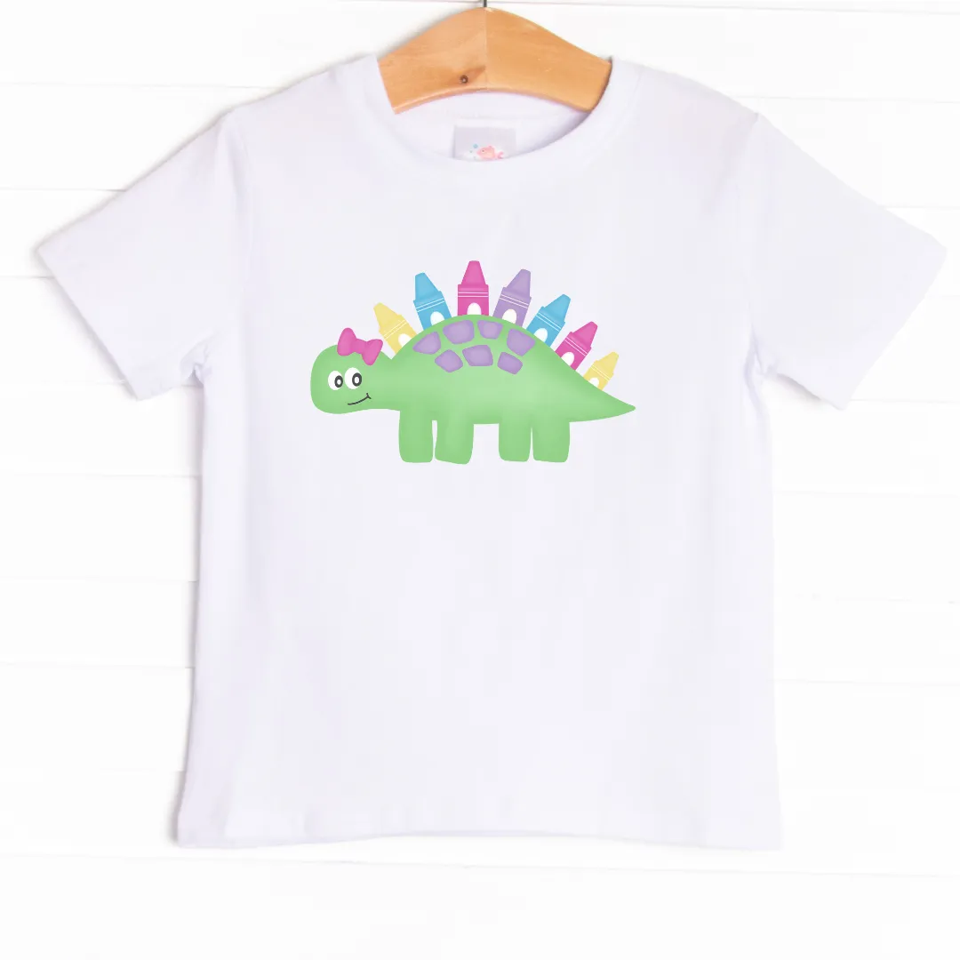Doodling Dino Girl Graphic Tee