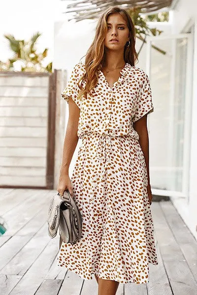 Dotted midi dress