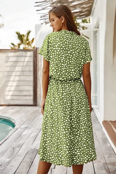 Dotted midi dress