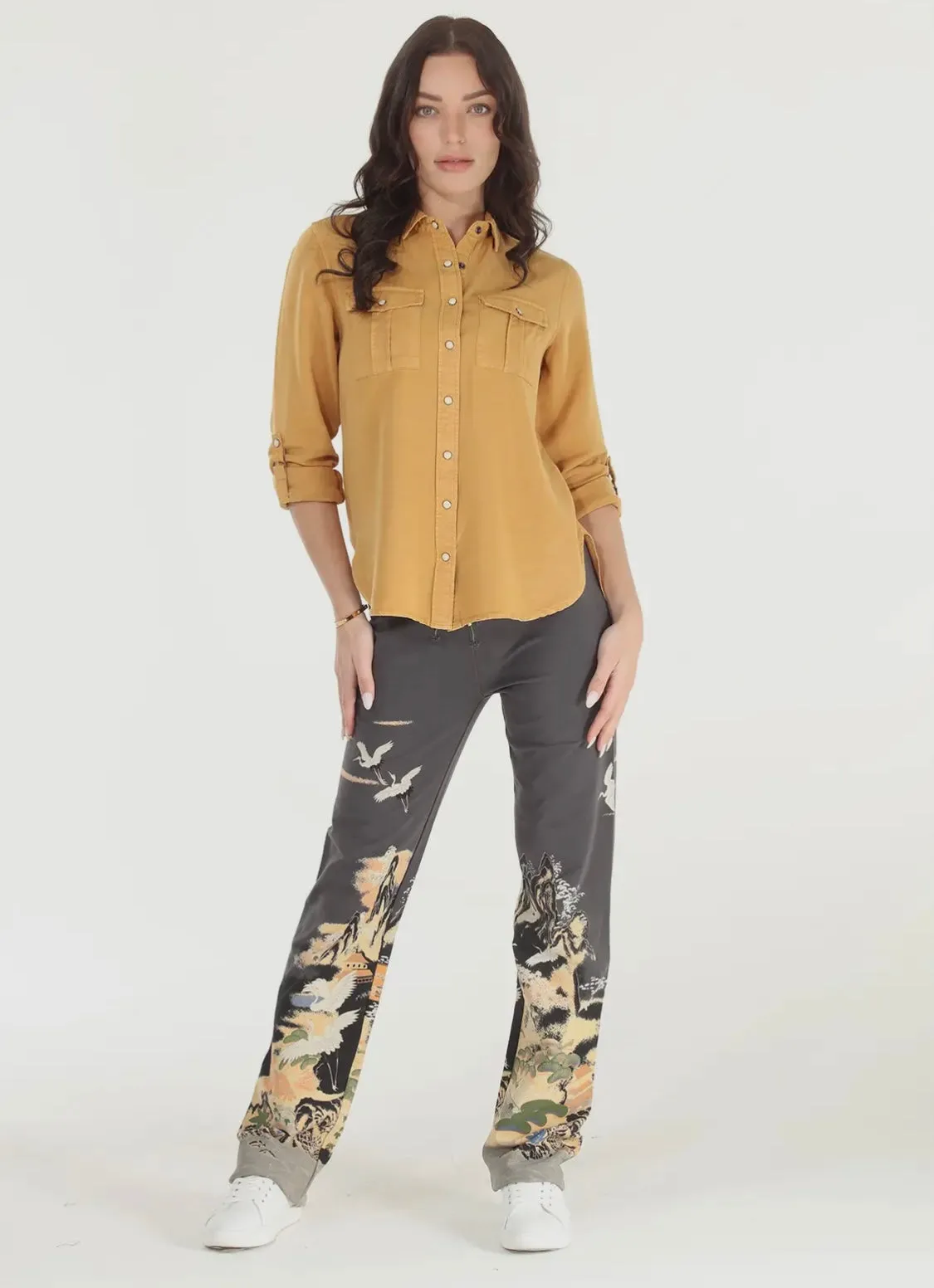 Dragon Print Stretch Lounge Pants