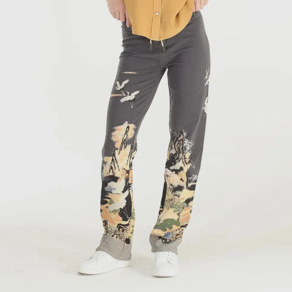 Dragon Print Stretch Lounge Pants