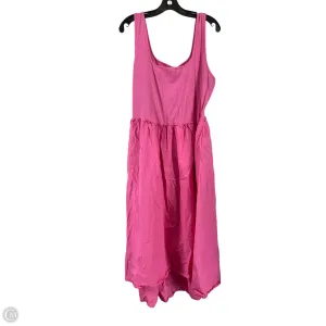 Dress Casual Midi By A New Day In Pink, Size: Xxl