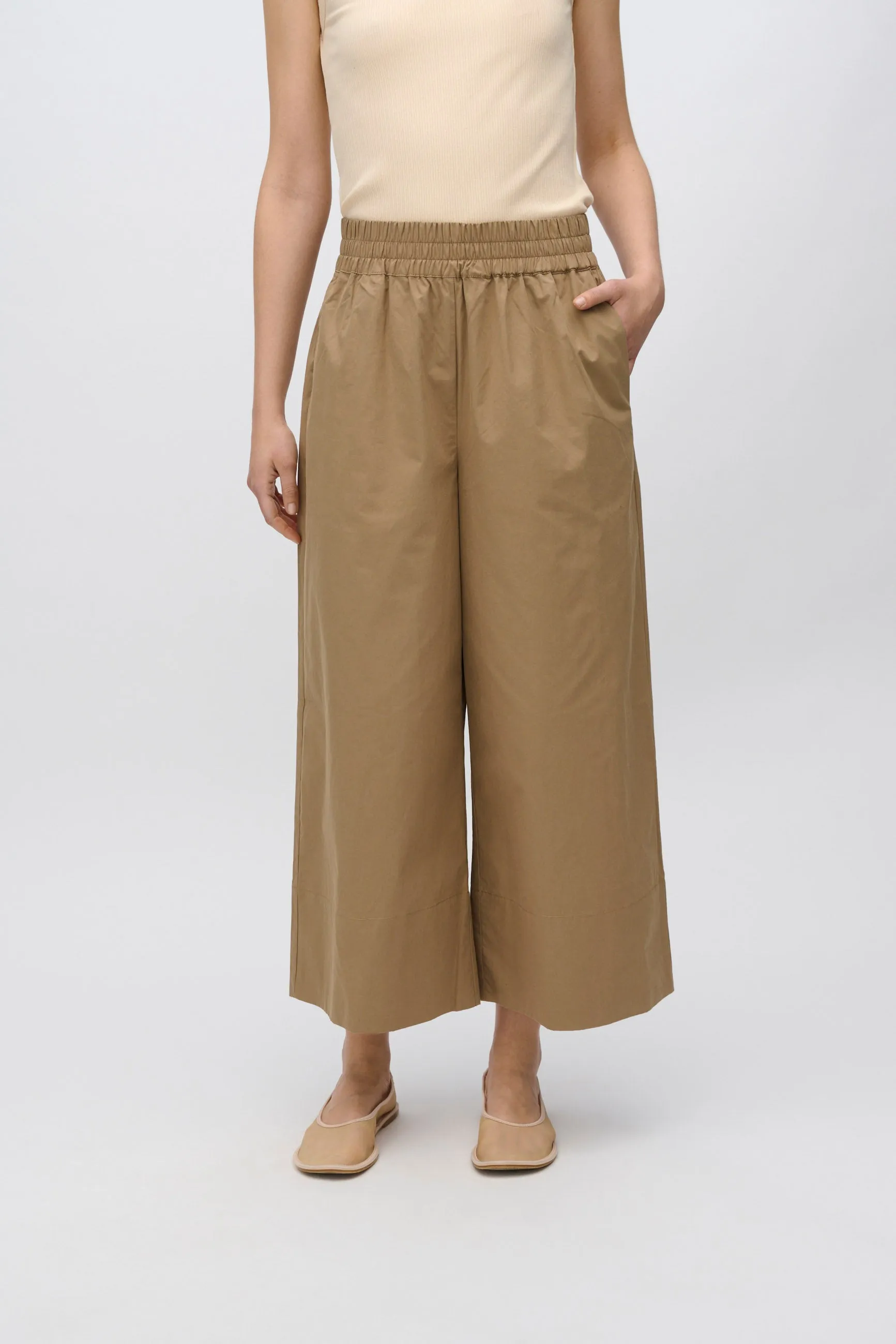 Eira casual capri pants 4238 - Greige