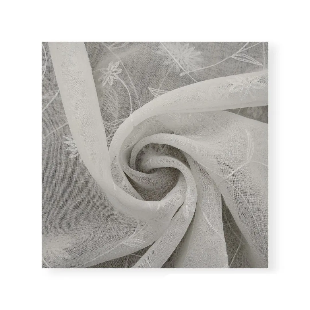 EMB Linen Voile D#1 Cream