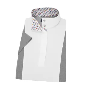 Essex Classics Ladies Luna Hunter Performance Snow Cone Gray Short Sleeve Show Shirt