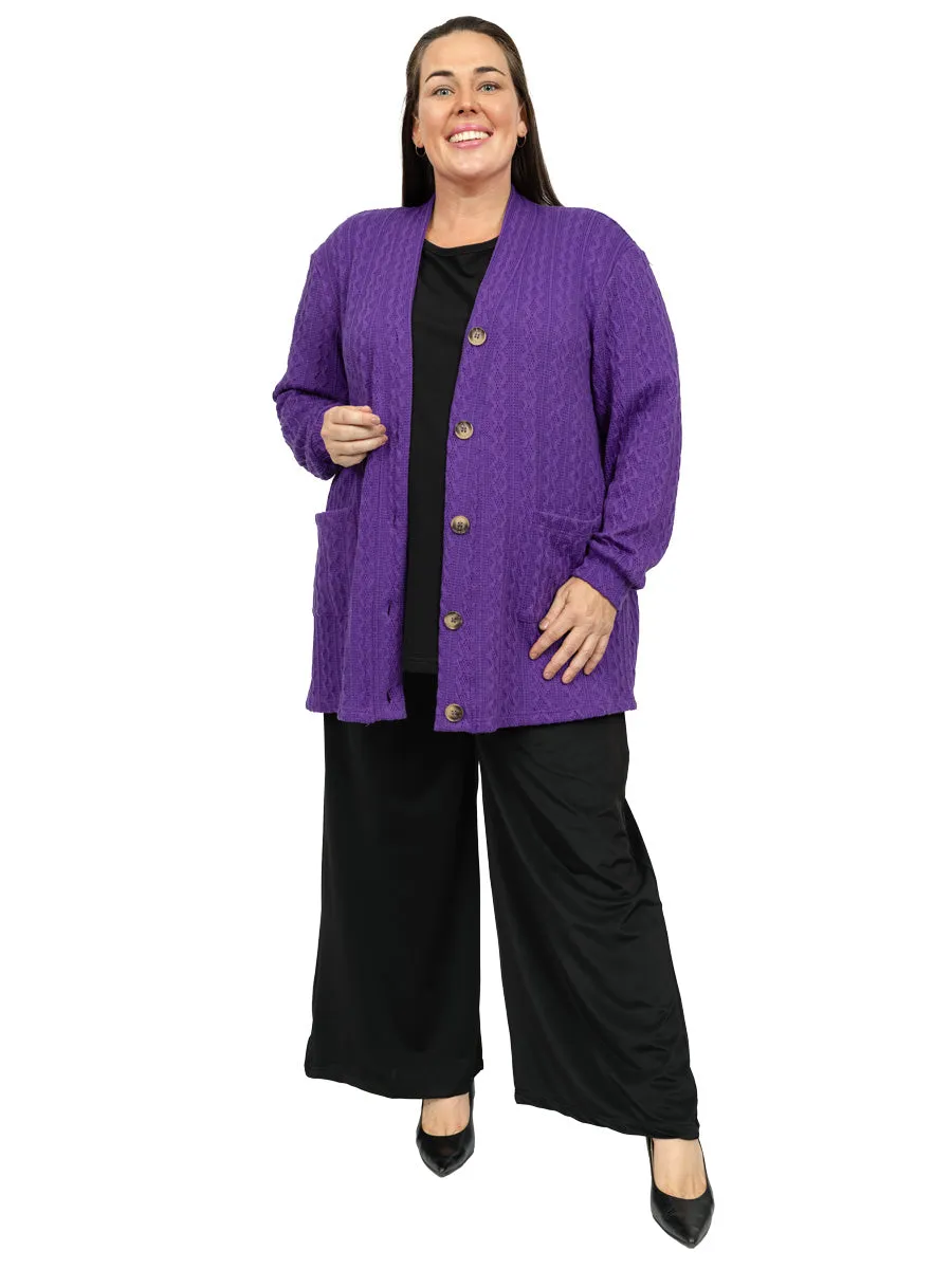 Everlast Cardigan - Violet