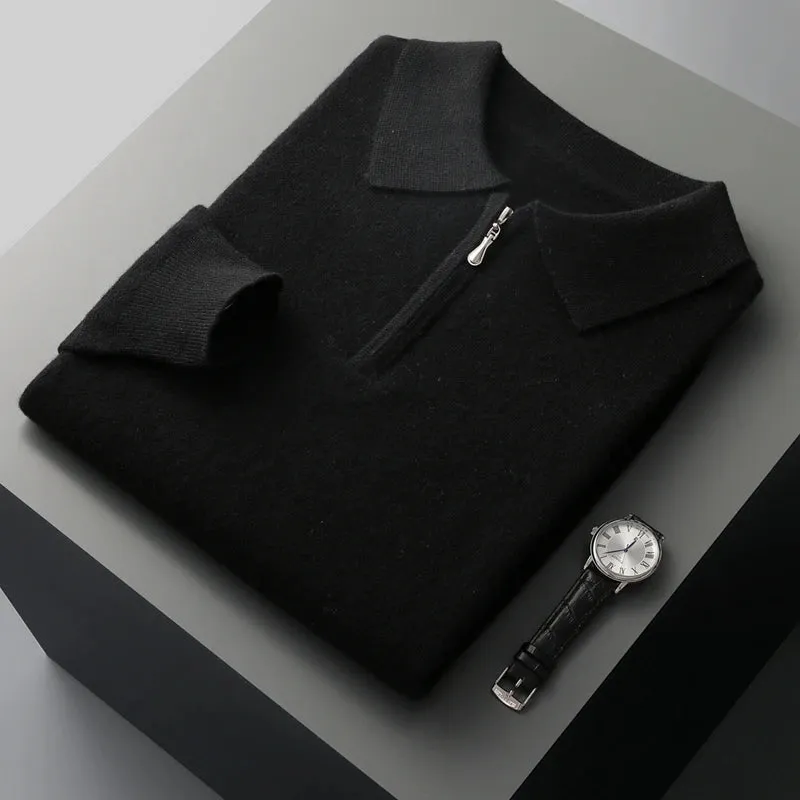 Experience Unmatched Luxury: Men's 100% Merino Wool Cashmere Sweater